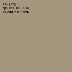 #A4977E - Donkey Brown Color Image